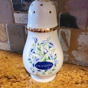 Gucci Ceramic Shaker with Blue Floral Design